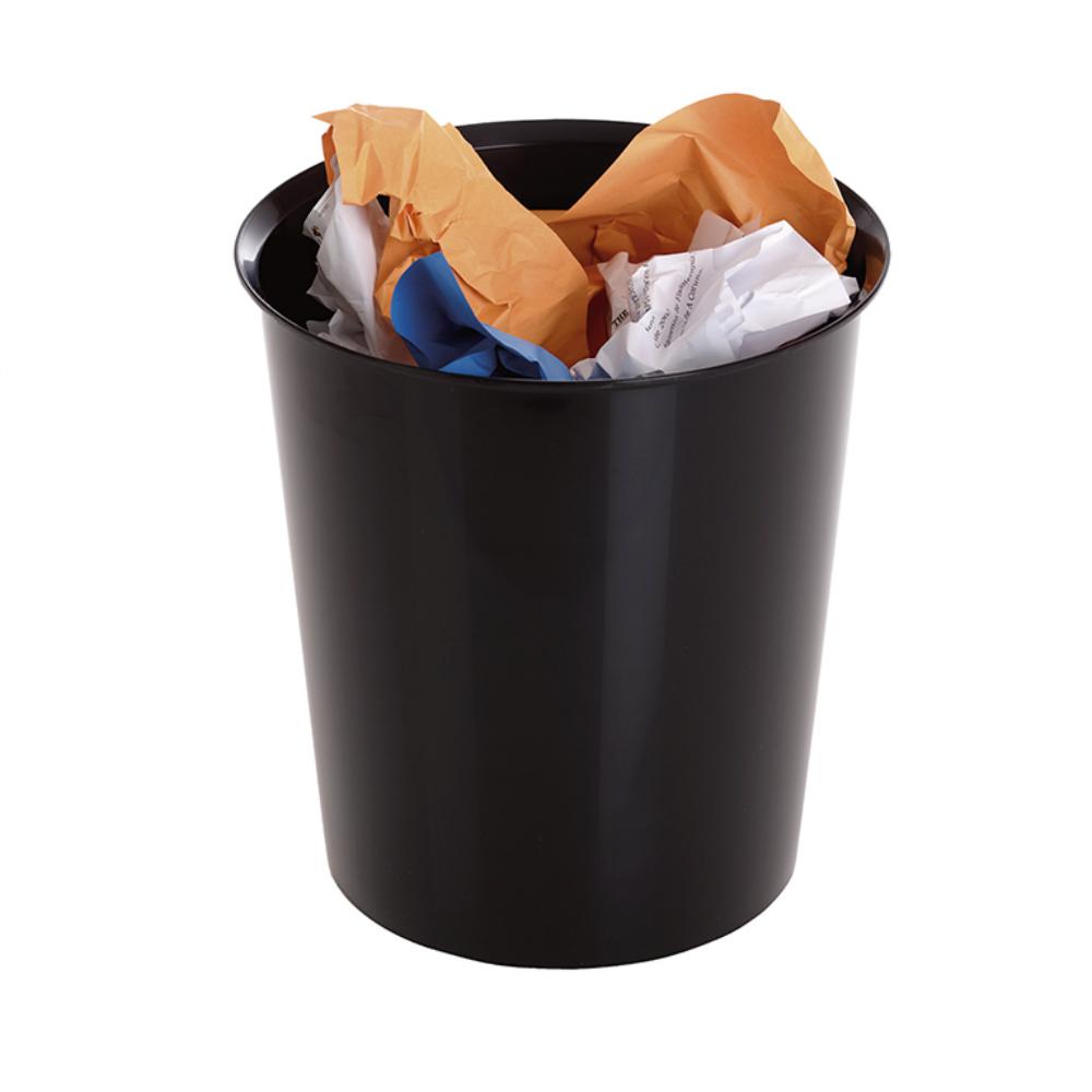 PAPELERA ANTIMICROBIANA NEGRA ARCHIVO 2000 18 LITROS