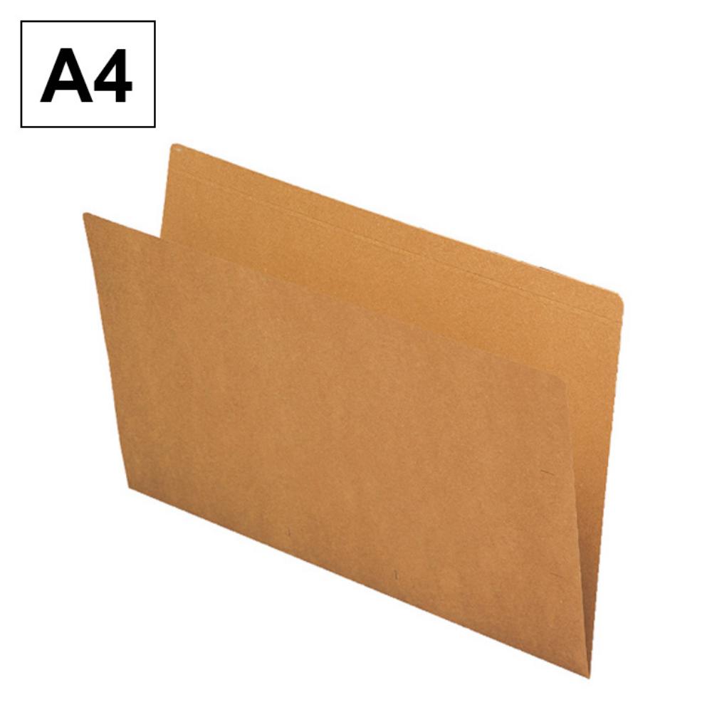 SUBCARPETAS A4 DE CARTULINA 170 GR. KRAFT MARRON 