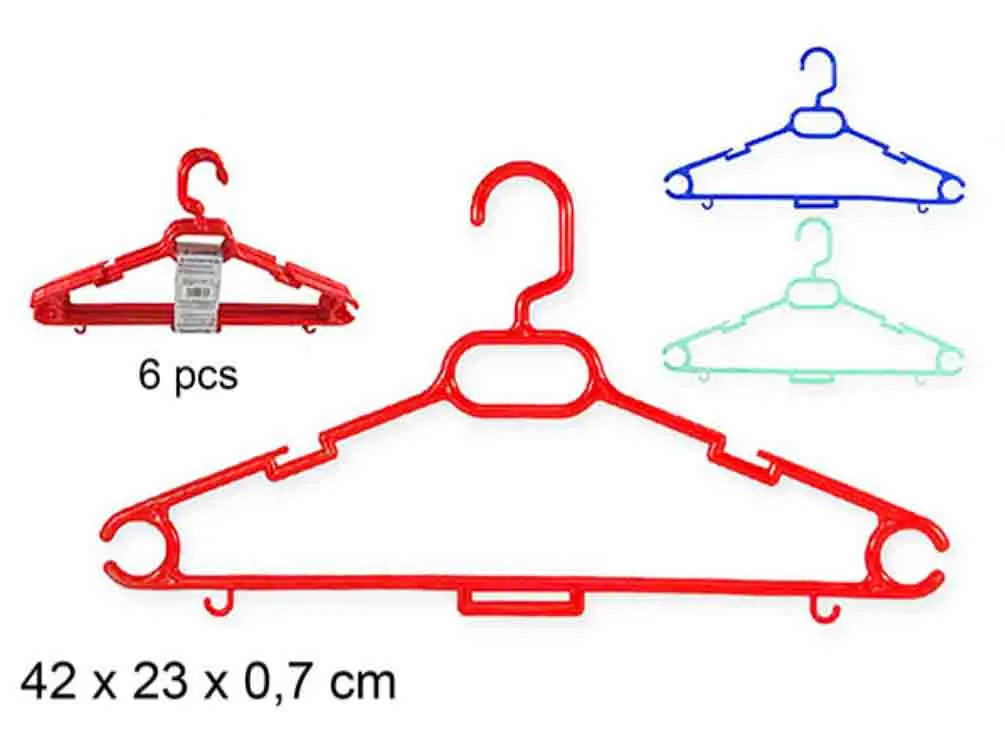 PERCHAS PACK 6 COLORES