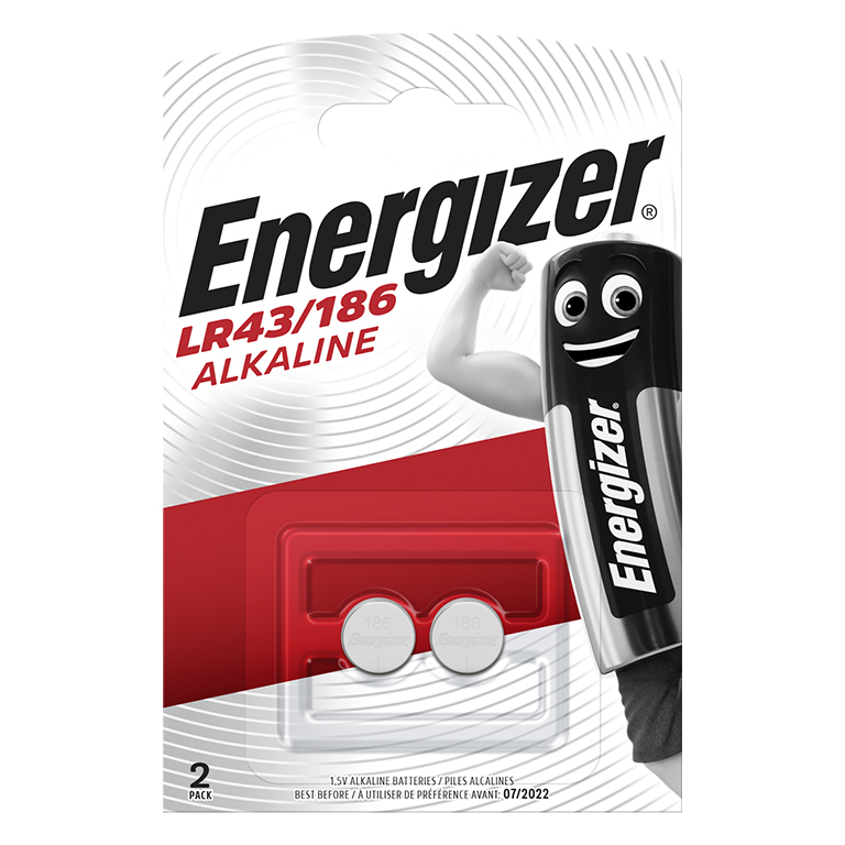 PILA ENERGIZER LR43 ALCALINA 1.5V 2 UNIDADES