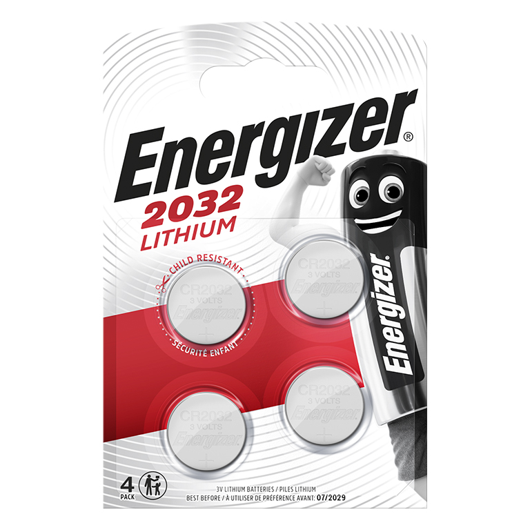 PILAS ENERGIZER LITIO CR2032 BLISTER 4 UDS