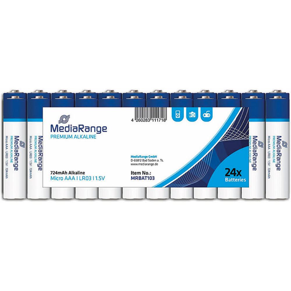 PILAS MEDIARANGE AAA LR03 ALCALINAS 1.5V 24 UNIDADES