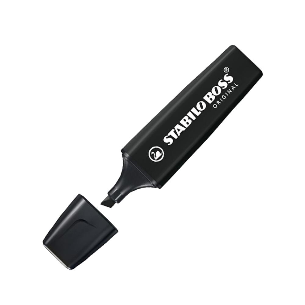MARCADOR FLUORESCENTE STABILO BOSS 70 NEGRO
