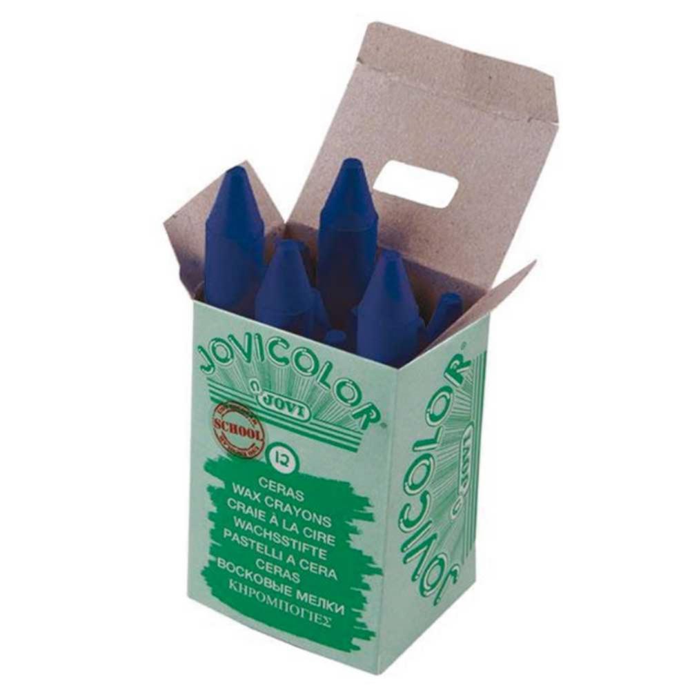 CERAS JOVICOLOR AZUL OSCURO ESTUCHE 12 UDS 