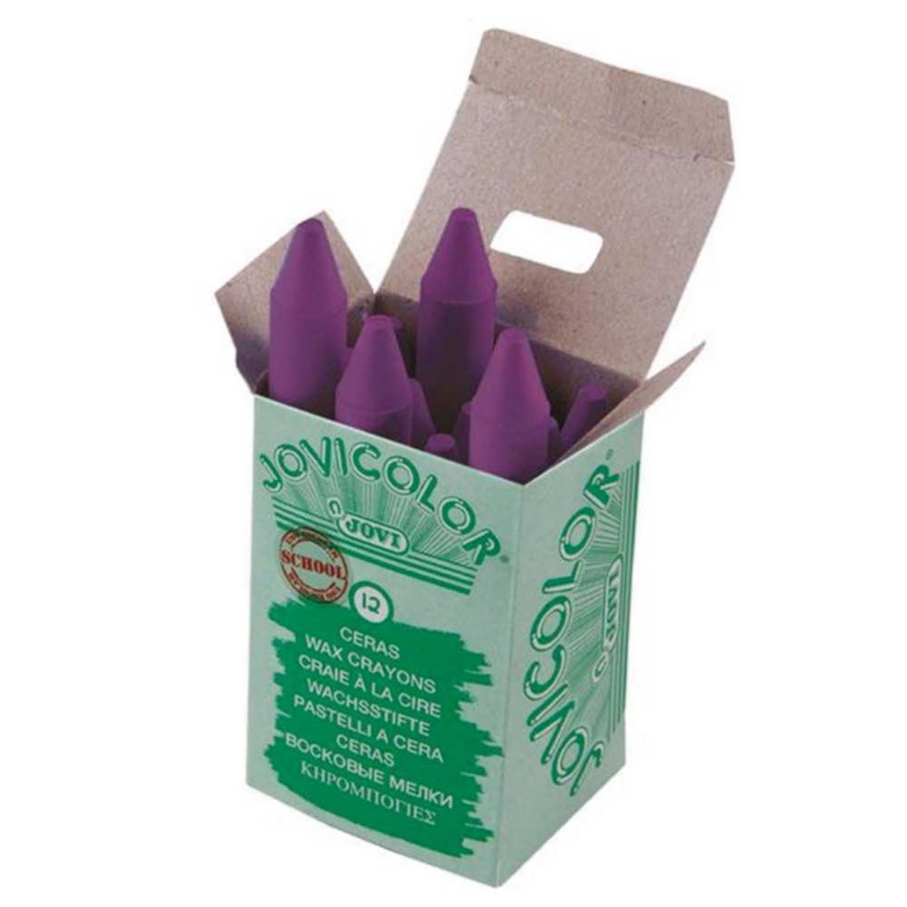 CERAS JOVICOLOR LILA ESTUCHE 12 UDS