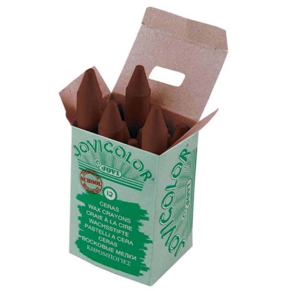 CERAS JOVICOLOR MARRON ESTUCHE 12 UDS