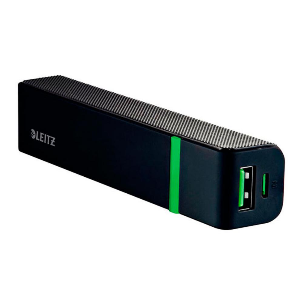 POWER BANK LEITZ USB 2600MAH CARGADOR DE PARED PORTÁTIL NEGRO
