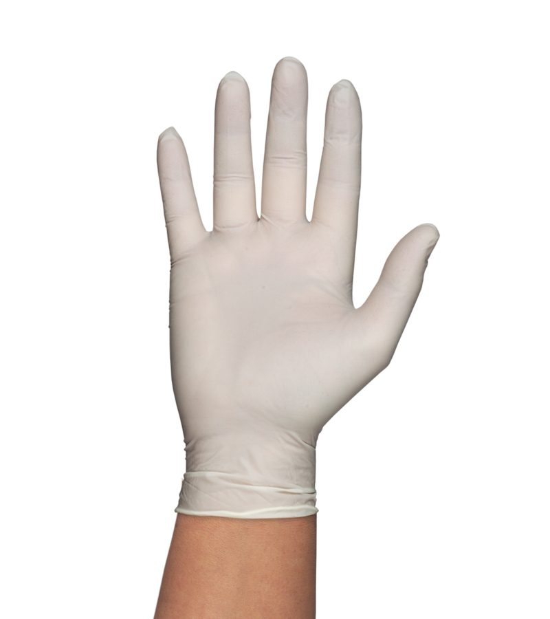 GUANTE DE LÁTEX NATURAL SATINADO TALLA S