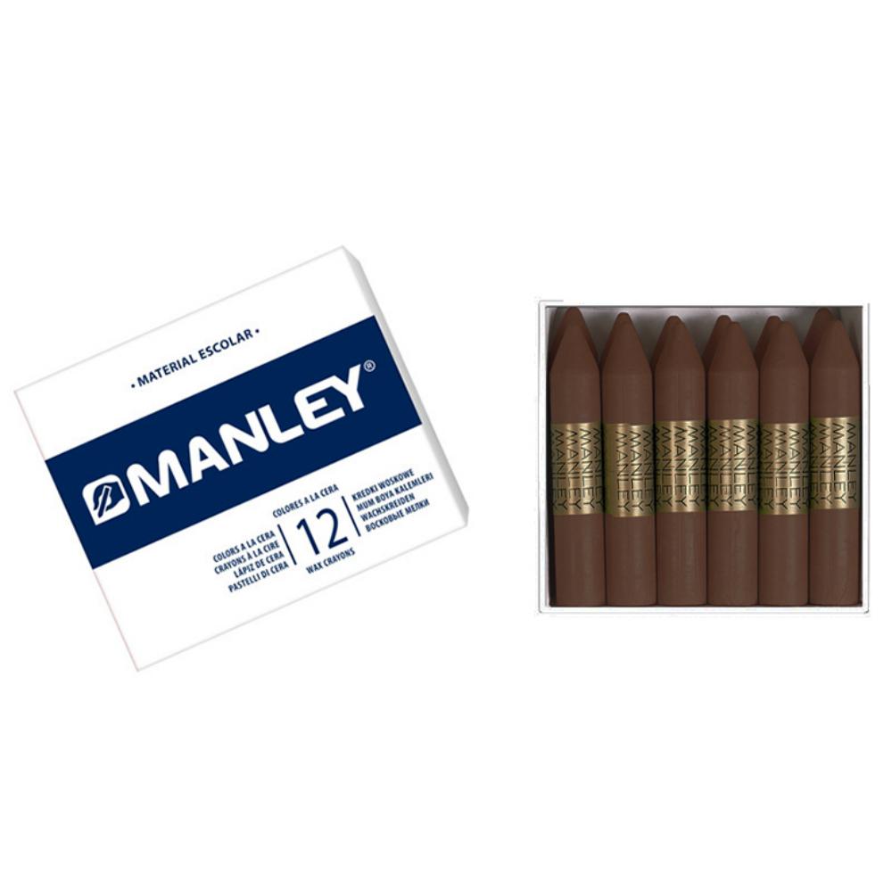 CERAS MANLEY Nº29 PARDO ESTUCHE 12 UNICOLOR