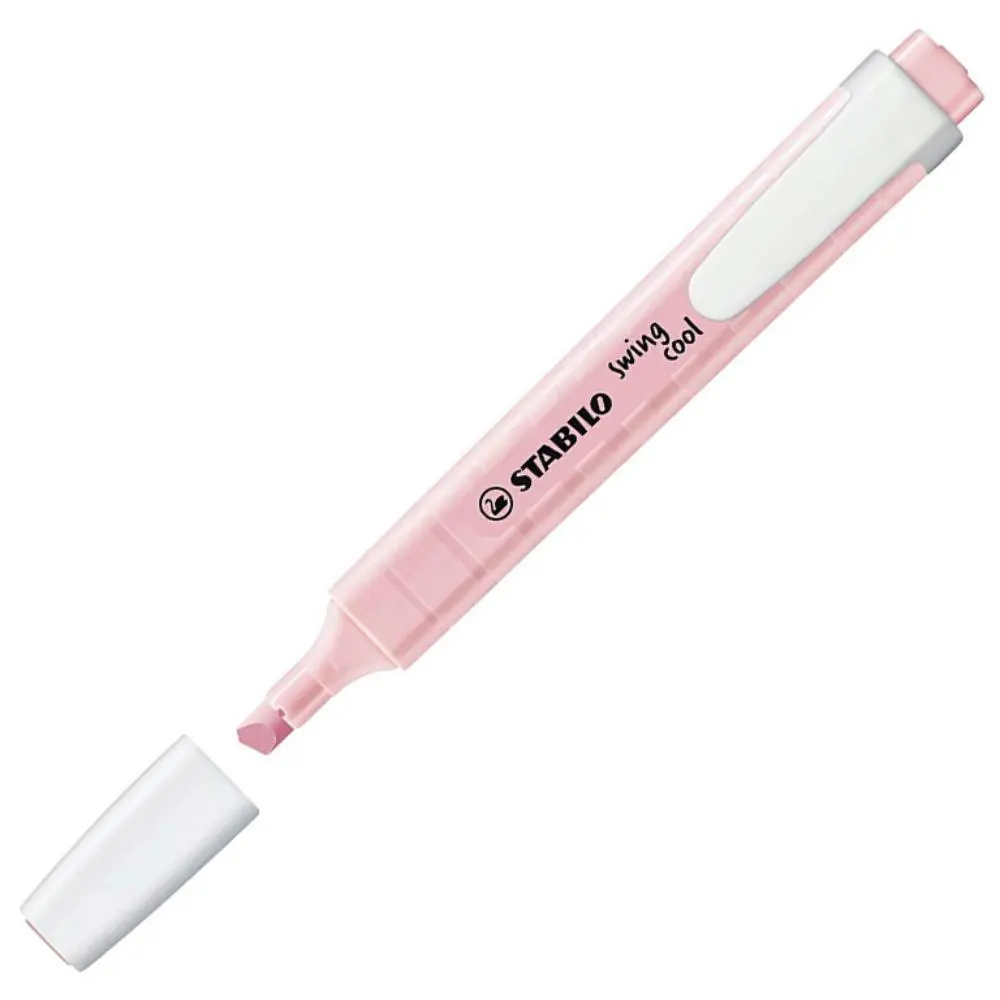 MARCADOR FLUORESCENTE STABILO FINO SWING COOL PASTEL ROSA
