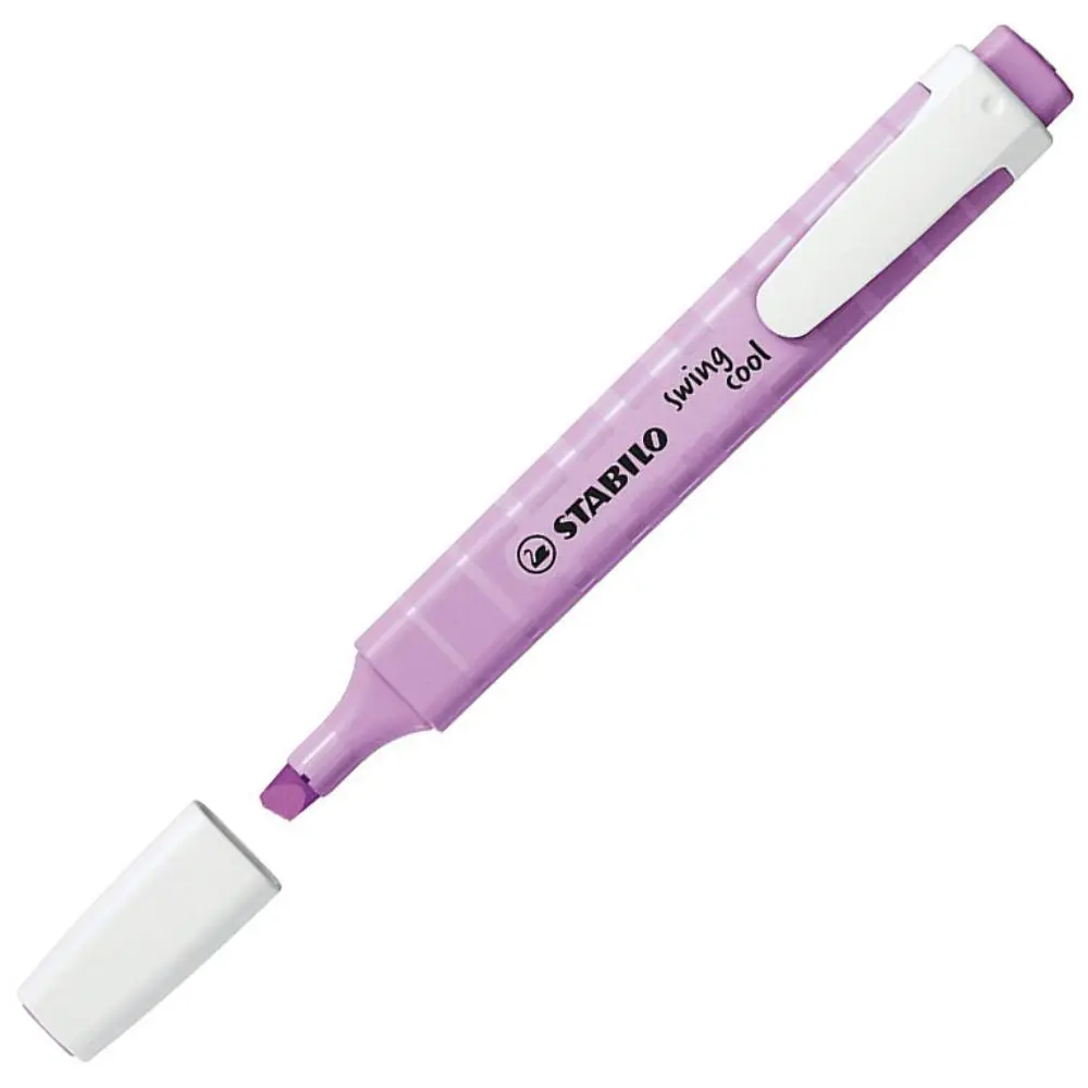 MARCADOR FLUORESCENTE STABILO FINO SWING COOL PASTEL VIOLETA