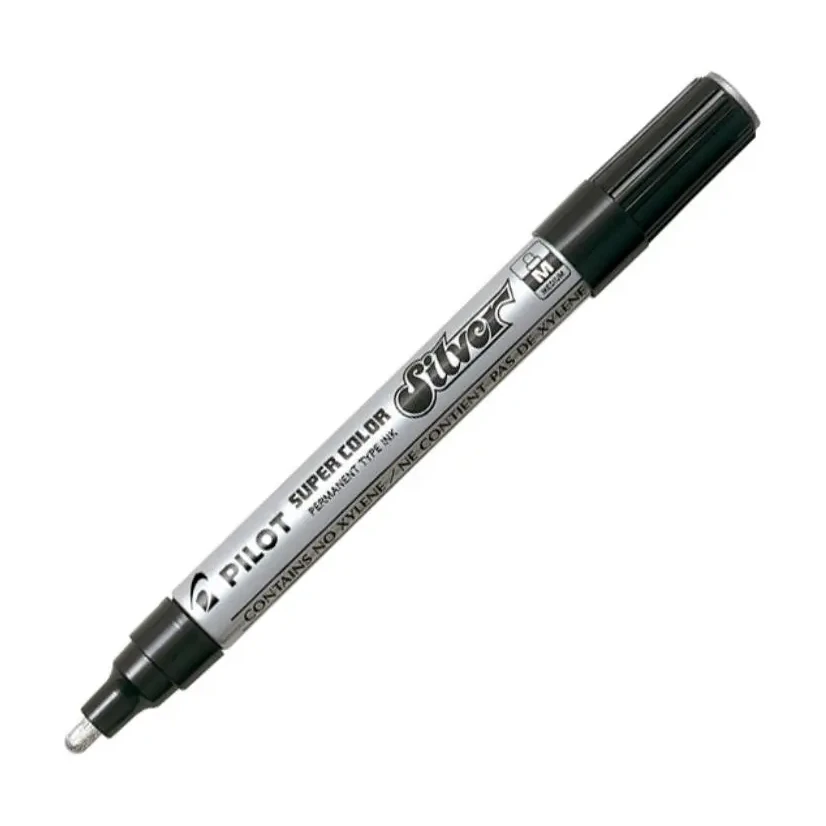 ROTULADOR PILOT PLATA MEDIO 
