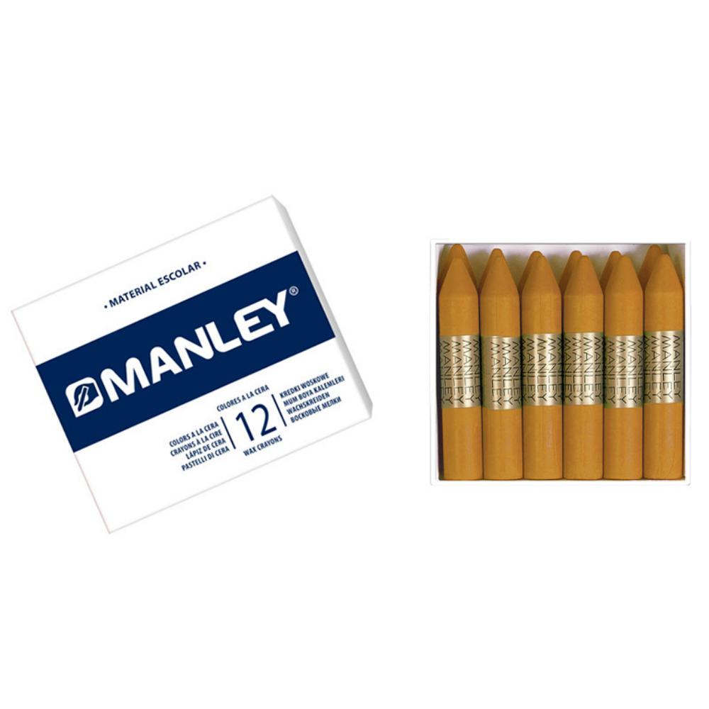 CERAS MANLEY Nº64 OCRE ESTUCHE 12 UNICOLOR