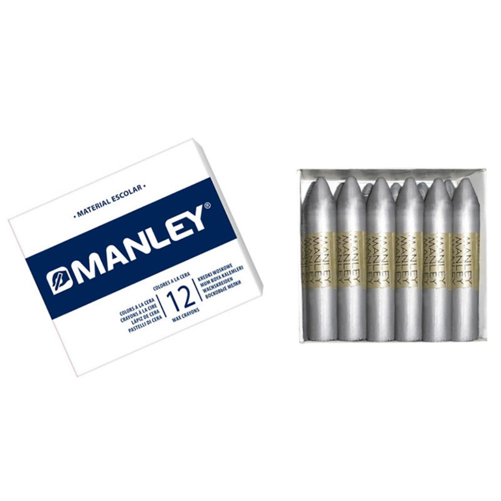 CERAS MANLEY Nº75 PLATA ESTUCHE 12 UNICOLOR