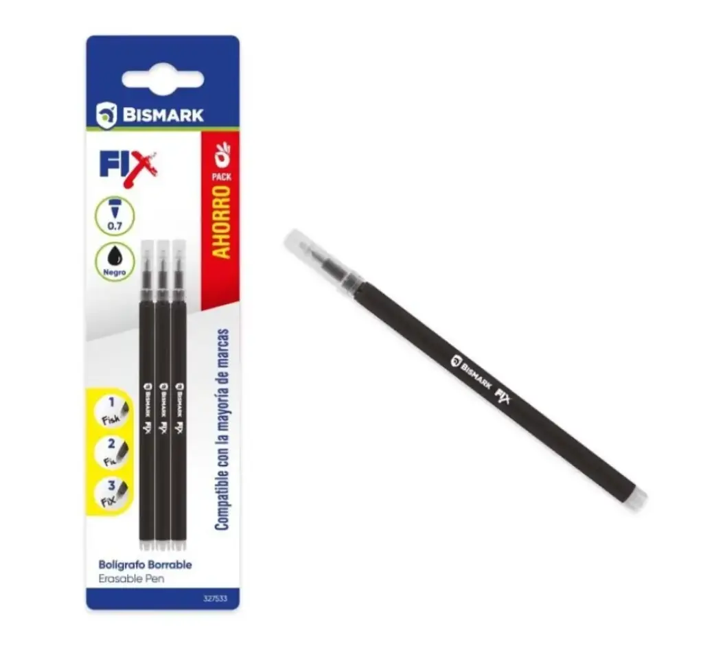 RECAMBIO BOLIGRAFO BORRABLE NEGRO 