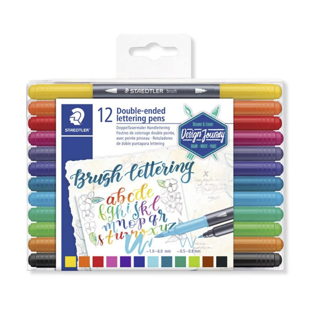 ROTULADOR STAEDTLER 3004 DOBLE PUNTA 12 COLORES