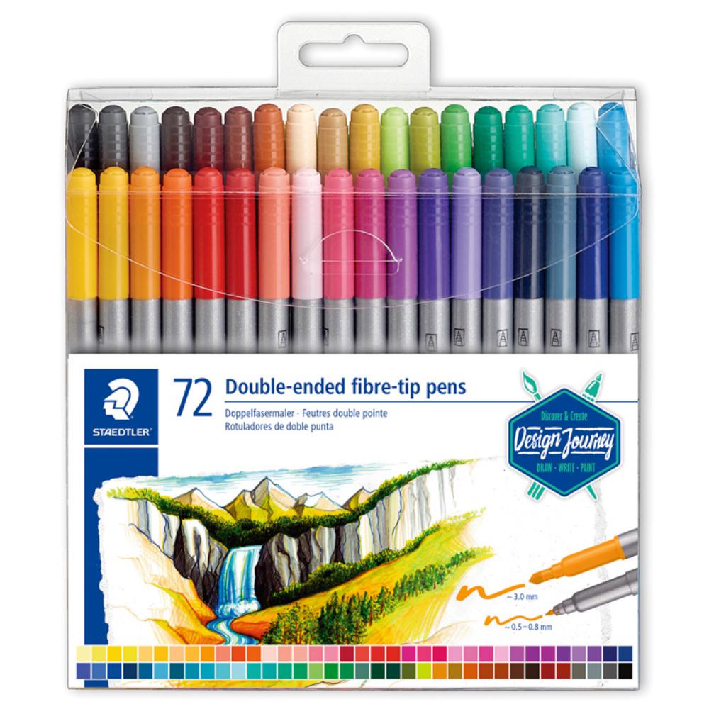 ROTULADOR STAEDTLER DOBLE PUNTA ESTUCHE 72 COLORES