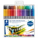 ROTULADOR STAEDTLER DOBLE PUNTA ESTUCHE 72 COLORES