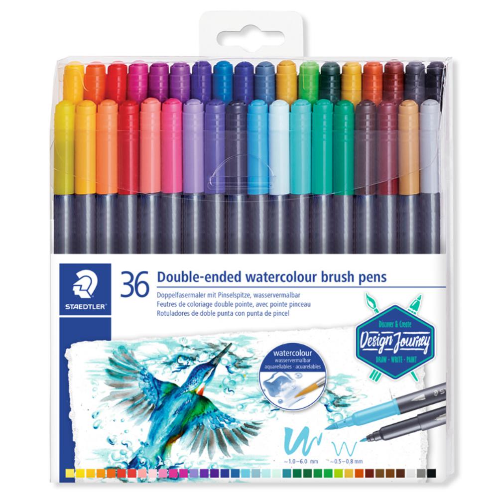 ROTULADOR STAEDTLER ESTUCHE 36  DOBLE PUNTA ACUARELABLE
