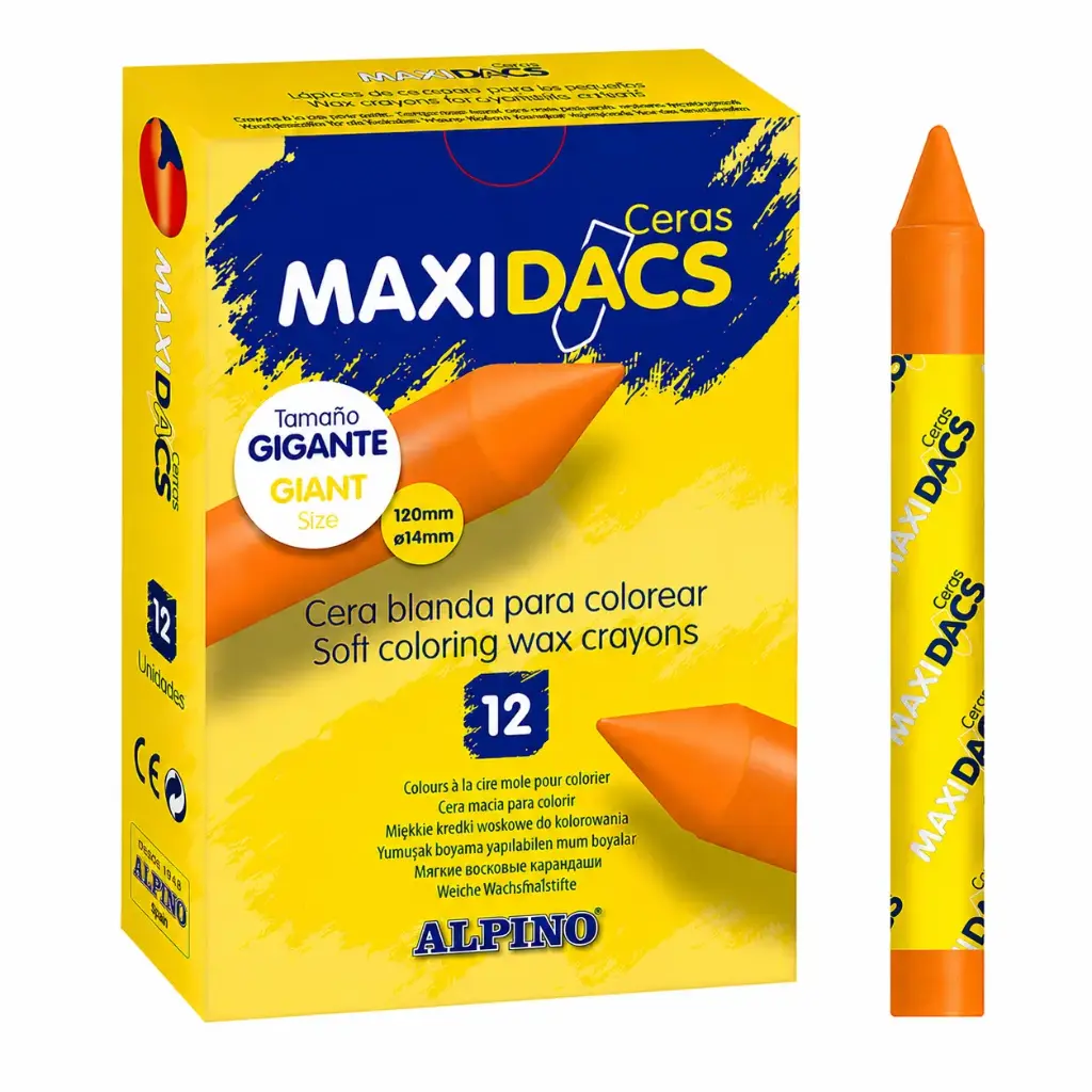CERAS MAXIDACS NARANJA 12UDS