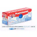 CERAS PLÁSTICAS BIC PLASTIDECOR KIDS AZUL CLARO CAJA 25