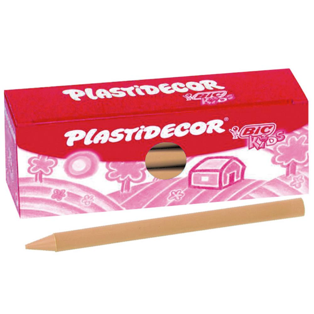 CERAS PLÁSTICAS BIC PLASTIDECOR KIDS CARNE CAJA 25