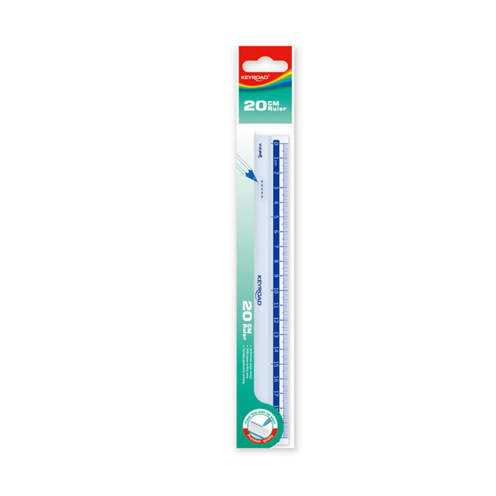 REGLA KEYROAD PLASTICO 20CM