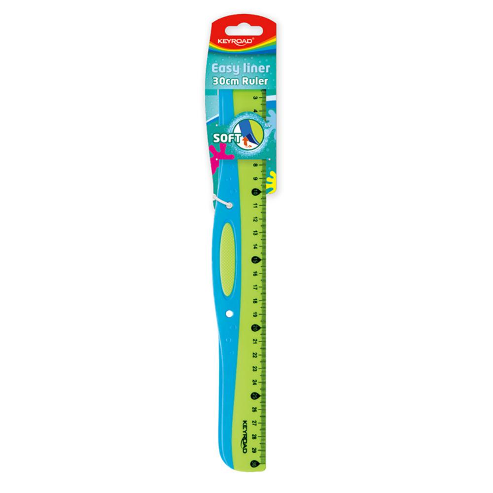 REGLA KEYROAD SOFT GRIP 30 CM