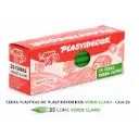 CERAS PLÁSTICAS BIC PLASTIDECOR KIDS VERDE CLARO CAJA 25