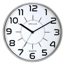 RELOJ DE PARED UNILUX POP GRIS METALIZADO
