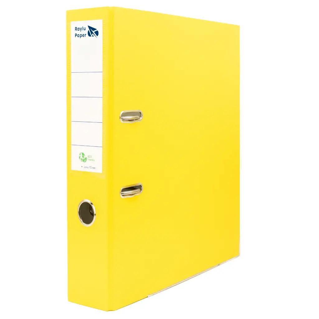 ARCHIVADOR RADO RAYLU FOLIO LOMO ANCHO 75MM AMARILLO