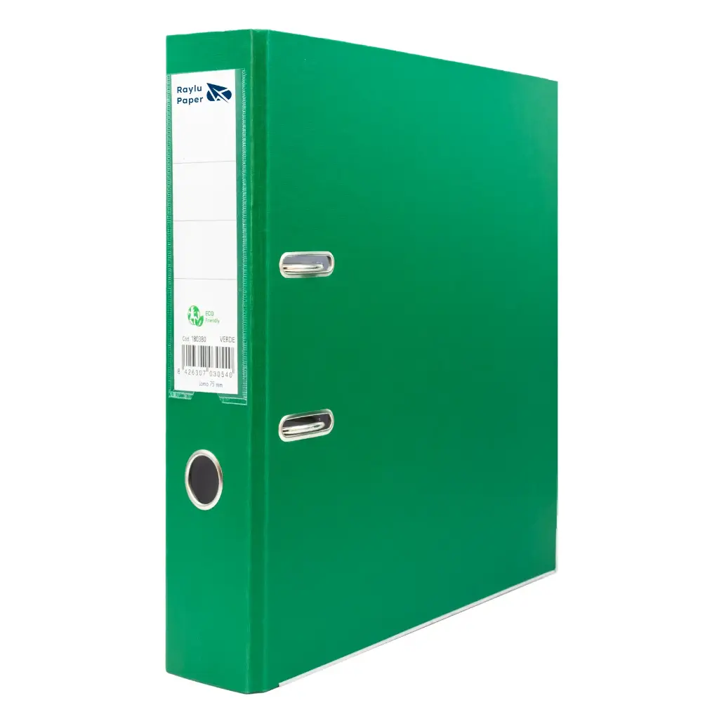 ARCHIVADOR RADO RAYLU FOLIO LOMO ANCHO 75MM VERDE