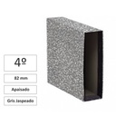 CAJA ARCHIVADOR AZ 4º APAISADO GRIS JASPEADO RAYLU PAPER 