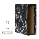 CAJA ARCHIVADOR FOLIO NEGRO JASPEADO TIPO RADO RAYLU