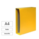 CAJA PARA ARCHIVADOR A4 AMARILLA TIPO RADO RAYLU