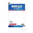 BLOC NOTAS MICROPERFORADO RAYLU A5 60 GRAMOS 80 HOJAS LISO
