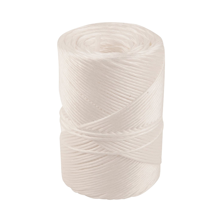 BOBINA DE CUERDA DE POLIPROPILENO RAFIA 400G BLANCO REF 13126