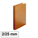 CARPETA CUERO FOLIO 2 ANILLAS Ø25 MM