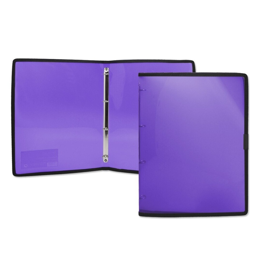 CARPETA OFFICE CLUB A4 PP 4 ANILLAS 16MM VIOLETA