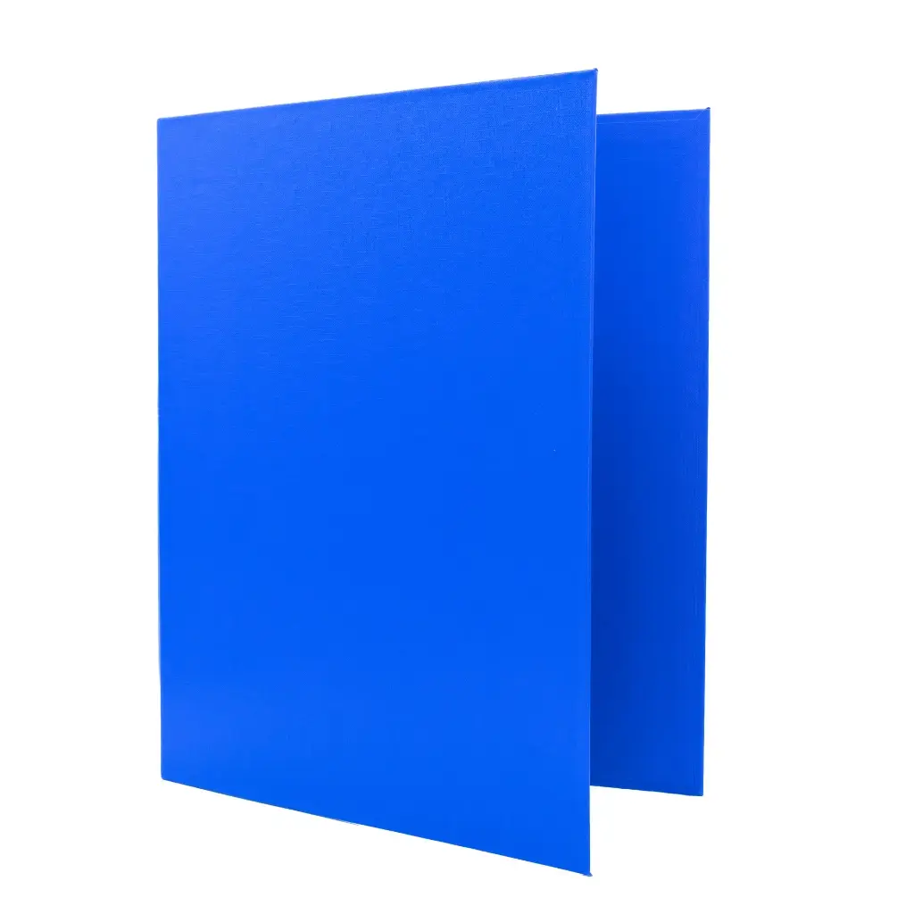 CARPETA RAYLU PAPER FOLIO 2 ANILLAS 25 MM AZUL CARTÓN FORRADO PP 