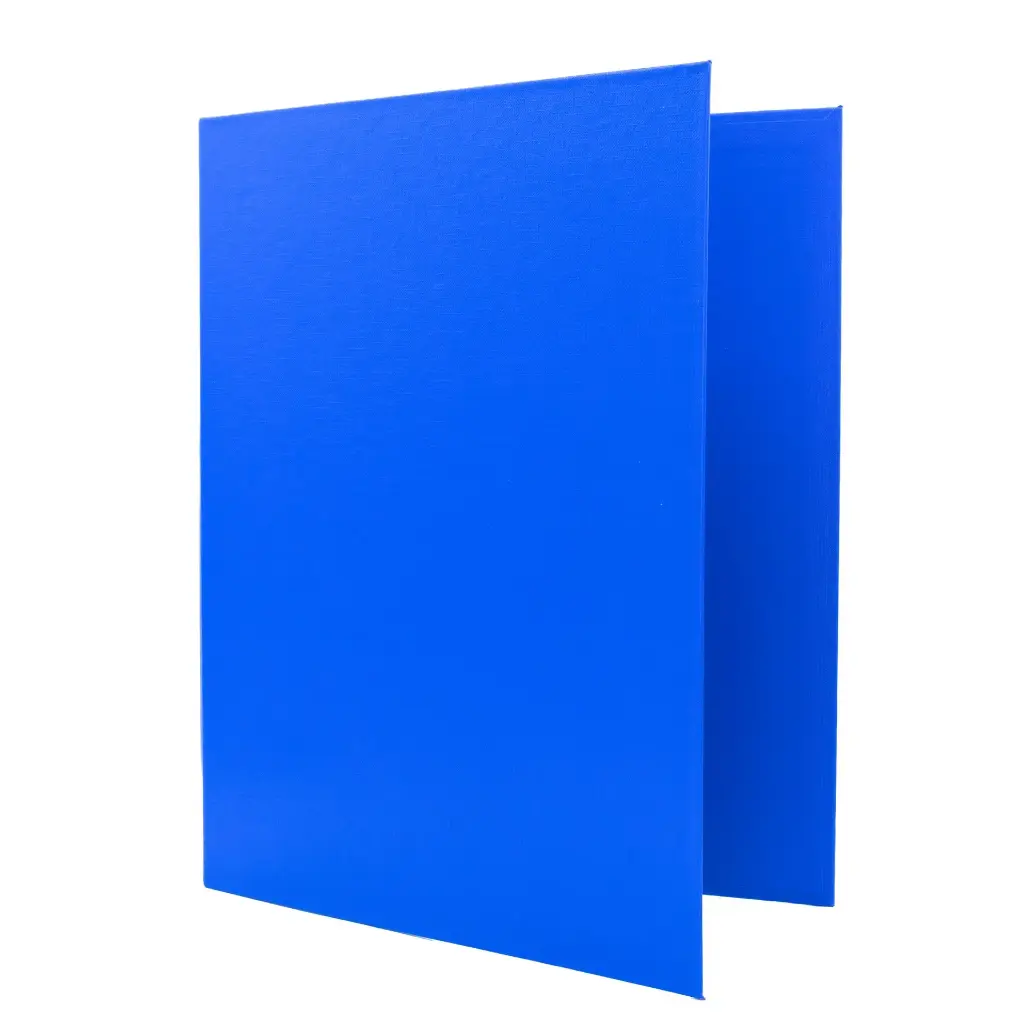 CARPETA RAYLU PAPER FOLIO 2 ANILLAS 40MM AZUL CARTÓN FORRADO PP 