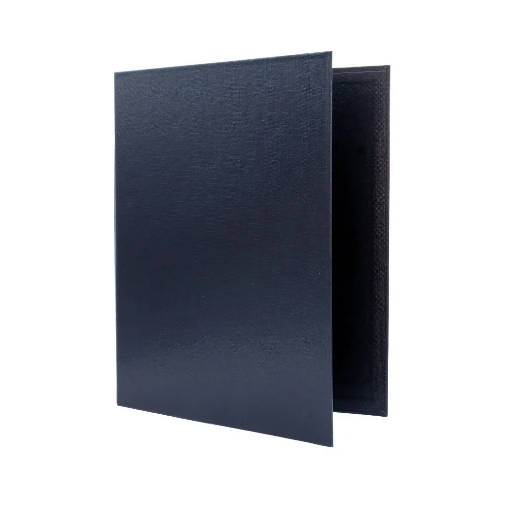 CARPETA RAYLU PAPER FOLIO 4 ANILLAS 25MM NEGRO CARTÓN FORRADO PP 