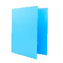 CARPETA RAYLU PAPER FOLIO 4 ANILLAS 40MM AZUL CLARO CARTÓN FORRADO PP 
