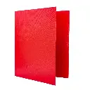 CARPETA RAYLU PAPER FOLIO 4 ANILLAS 40MM ROJO CARTÓN FORRADO PP 
