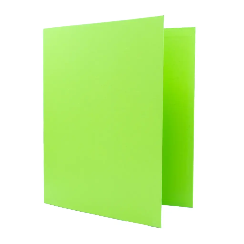CARPETA RAYLU PAPER FOLIO 4 ANILLAS 40MM VERDE CLARO CARTÓN FORRADO PP 
