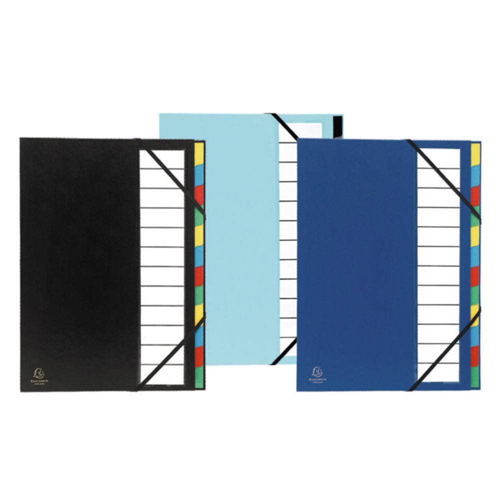 CARPETA CLASIFICADORA A4 ACORDEÓN 12 COMPARTIMENTOS