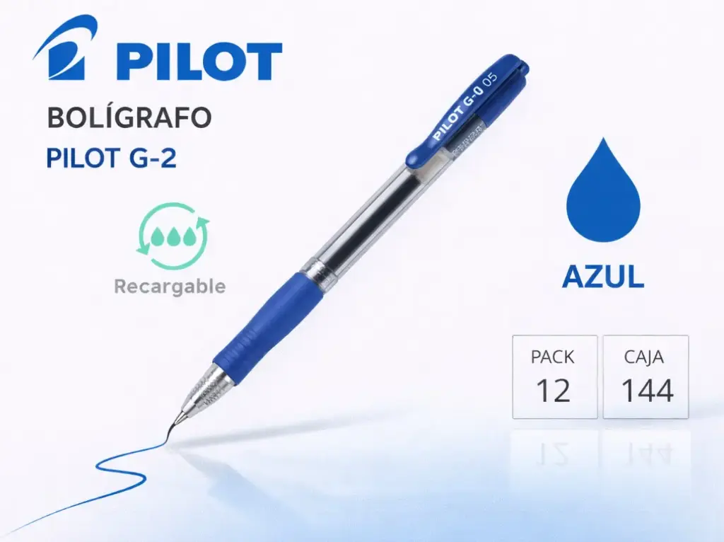BOLÍGRAFO PILOT G-2 AZUL