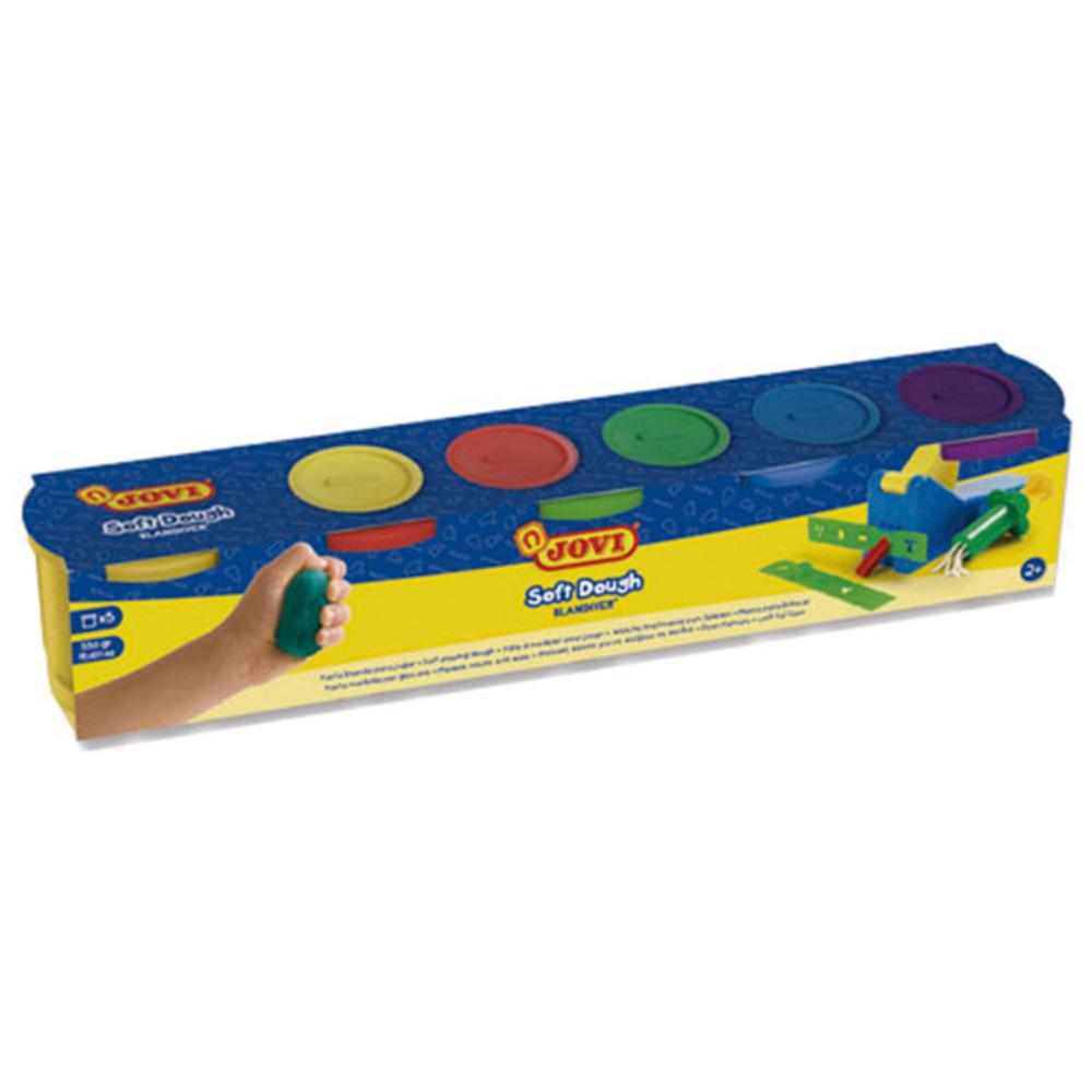 PASTA DE MODELAR JOVI BLANDIVER 5 BOTES SURTIDOS 125CC