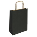 BOLSA DE PAPEL KRAFT NEGRO 27 × 12 × 37 CM