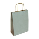 BOLSA DE PAPEL KRAFT PLATA 27 × 12 × 37 CM